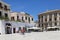 Mercantile square in the old town at Bari, Apulia, Italy. Bari is the capital city of Apulia region on the Adriatic sea