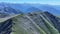 Mercantour national park in french Alps from bird\\\'s eye view