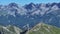Mercantour national park in french Alps filmed from sky