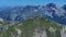 Mercantour national park in french Alps panoramic view