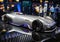 Mercedes Benz Concept EQ Silver Arrow Electric Intelligence car showcased at the Paris Motor Show in Expo Porte de Versailles.