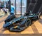 Mercedes-Benz electrically powered racing vehicle on display during 2019 New York City E-Prix
