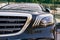Mercedes-Benz Maybach 2017 steering wheel close-up 2018-05-29. Chisinau Moldova. Classy shiny car front bumper