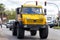 Mercedes Benz Unimog drives on street