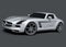 Mercedes SLS AMG sports car