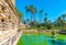 Mercury fountain at the real alcazar de Sevilla in Spain