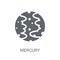 Mercury icon. Trendy Mercury logo concept on white background fr