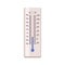 Mercury thermometer with low temperature, cold weather. Celsius and Fahrenheit tool for degrees measurement. Analog
