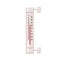 Mercury thermometer. Measuring temperature tool with Celsius degrees scale. Analog measurement device. Warm summer