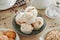 merengues almendrados, spanish baked meringues