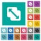 Merge shapes square flat multi colored icons