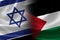Merged Israeli and Palestinian Flag