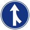 Merges Right Traffic Road Sign,Vector Illustration, Isolate On White Background, Symbols, Icon. EPS10