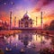 Merging Ancient Wonders with Modern Enchantment - Taj Mahal in a Futuristic Cityscape