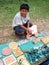 MERIDA, MEXICO 11 th March 2016: Mexican child sell souvenirs on the street