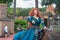 Merida riding her horse on beautiful parade float at Magic Kingdom 402