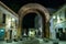 Merida, Spain - November 04, 2019: Arch of Trajan in Merida at night