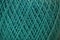 Merino Fine Yarn Texture in Teal Color Macro