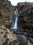 Merjarfoss Waterfall in an Icelandic Canyon