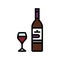 merlot red wine color icon vector illustration