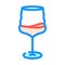 merlot wine glass color icon vector illustration