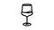 merlot wine glass line icon animation