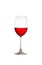 Merlot wineglass isolated