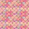 Mermaid fish scale wave japanese seamless pattern