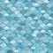 Mermaid fish scale wave japanese seamless pattern