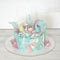 Mermaid fondant cake with rice paper decoration