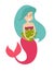 Mermaid girls vector illustratio