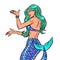 Mermaid, mythical creature, beautiful woman