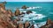 Mermaid`s reef view in Cabo de Gata, Almeria