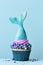 Mermaid tail cupcake