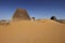 Meroe pyramids in the sand