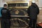 MERON, ISRAEL - December 29, 2015: Orthodox Jews pary in the tomb of Rabbi Shimon Bar Yochai, in Meron, Israel. Jewish Man wrapped