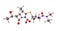 Meropenem molecular structure isolated on white