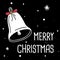 Merry christmas background color black