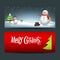 Merry Christmas banner design background