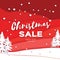 Merry Christmas Big Sale for Promotion. Paper cut Snowflakes