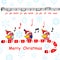 Merry christmas card,said the jingle bells song birds