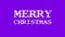 Merry Christmas cloud text effect violet isolated background