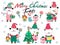 Merry Christmas, cute Cats1 (clip art)