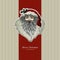Merry Christmas design. Christmas design. Xmas design. Santa Claus. Saint Nicholas. Elegant vector vintage card. EPS