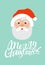 Merry christmas design .greeting card . santa . flat