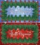 Merry Christmas Double Holly Border With Holly Berries Decoration