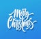 Merry Christmas drop shadow lettering