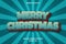 Merry Christmas editable text effect embossed comic style