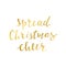 Merry Christmas gold Lettering Design. Greeting text. Vector illustration EPS10