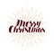 Merry Christmas, greeting card. Xmas typography. Handwritten lettering vector